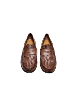 WOVEN INSERT LOAFER