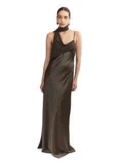 Xenia Silk Scarf Gown