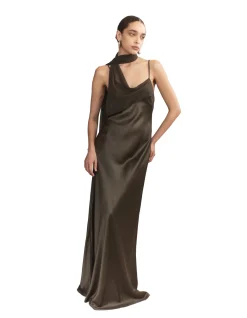Xenia Silk Scarf Gown