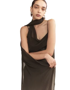 Xenia Silk Scarf Gown