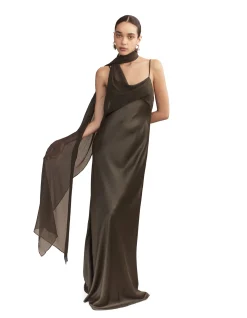Xenia Silk Scarf Gown