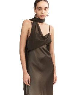 Xenia Silk Scarf Gown