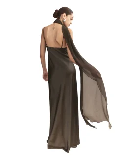 Xenia Silk Scarf Gown