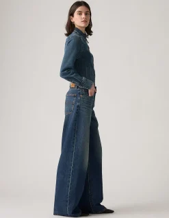 XL Straight Mid Rise Baggy Straight Jeans