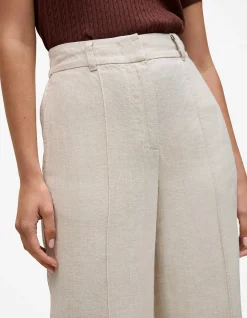 Yarn Dyed Linen Pintucked Pant