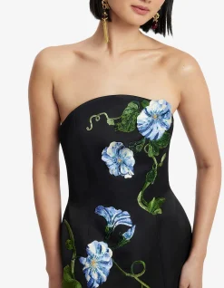 Zaria Applique Floral Bustier Mini Dress