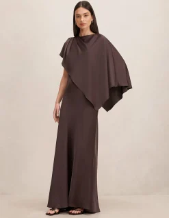 ZINNIA CAPE MAXI DRESS