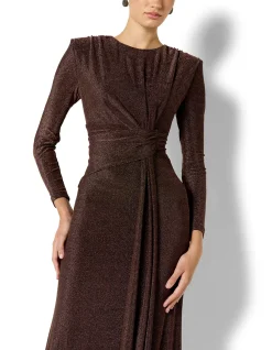 ZOE METALLIC KNIT DRESS