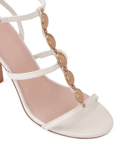 Zola Vintage Ivory Leather Stiletto Heel
